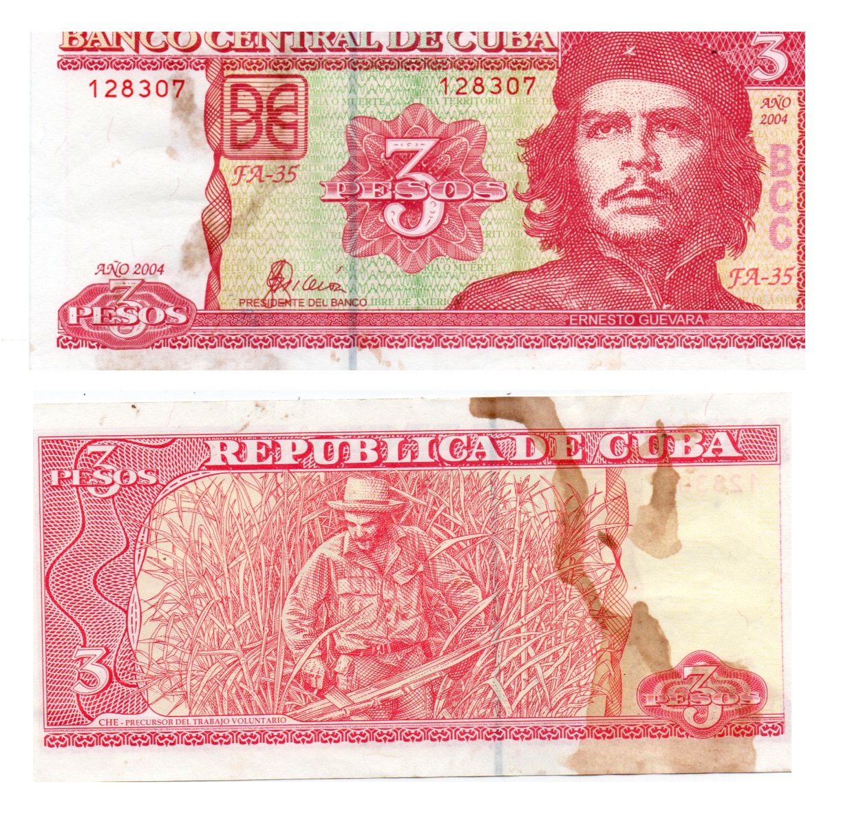 Cuba #127a/F  3 Pesos